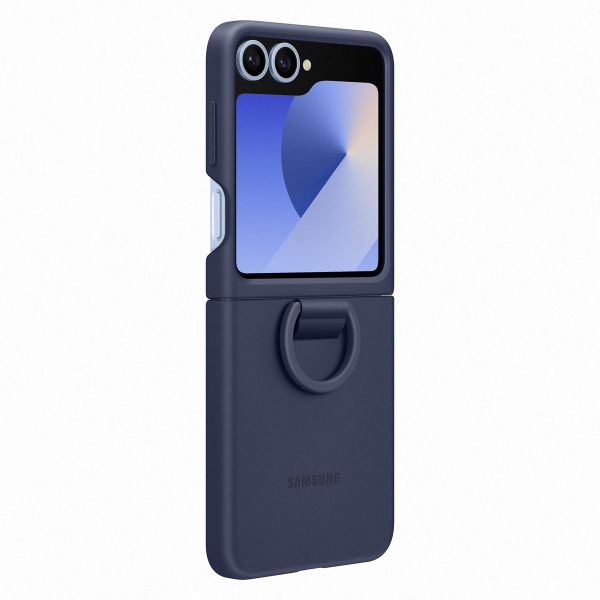 Samsung Original Silikon Cover Ring für das Galaxy Z Flip 6 - Navy