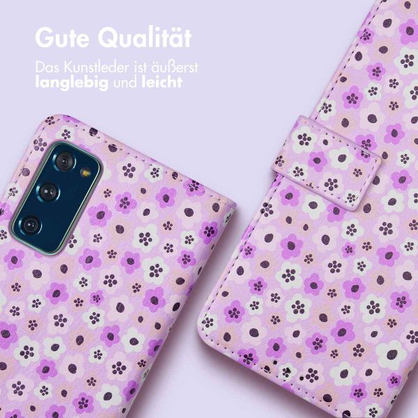 imoshion ﻿Design Klapphülle für das Samsung Galaxy S20 FE - Purple Flowers