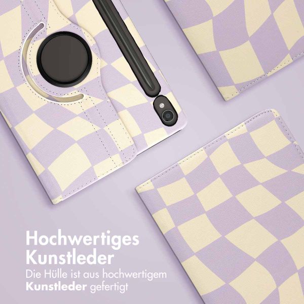 imoshion 360° drehbare Design Klapphülle Samsung Galaxy Tab S9 11.0 Zoll - Dancing Cubes