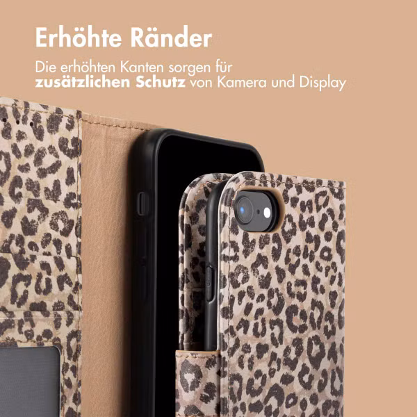imoshion Design Klapphülle Apple iPhone 16e - Leopard Mood
