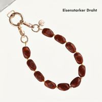 Selencia Satin Crush Handgelenkschlaufe - Brown
