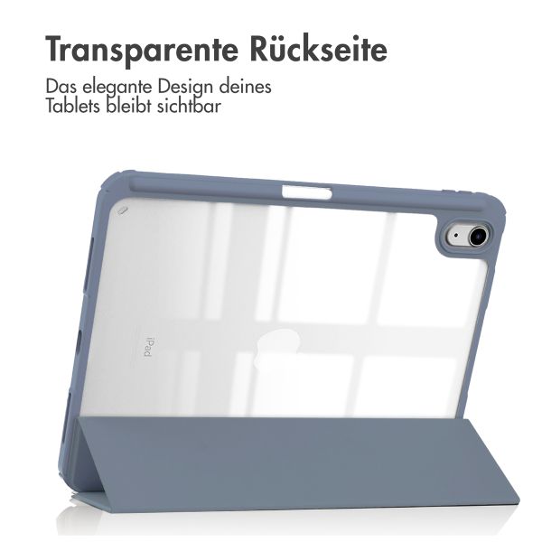 imoshion Trifold Hardcase Klapphülle Apple iPad 11 (2025) 11 Zoll A16 / iPad 10 (2022) 10.9 Zoll - Violett