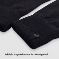Selencia Touchscreen-Handschuhe Gestrickt - Einheitsgröße - Schwarz
