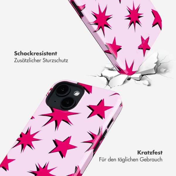 Selencia Vivid Rückabdeckung mit MagSafe Apple iPhone 14 - Stars Rubine Red Light Pink