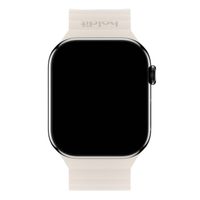 Holdit Silikonarmband Magnet für Apple Watch Series 1 - 9 / SE (38/40/41 mm) | Series 10 / 11 (42 mm) - Light Beige / Beige