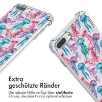 imoshion Design Hülle mit Band Apple iPhone 8 Plus / 7 Plus - Jellyfish Watercolor