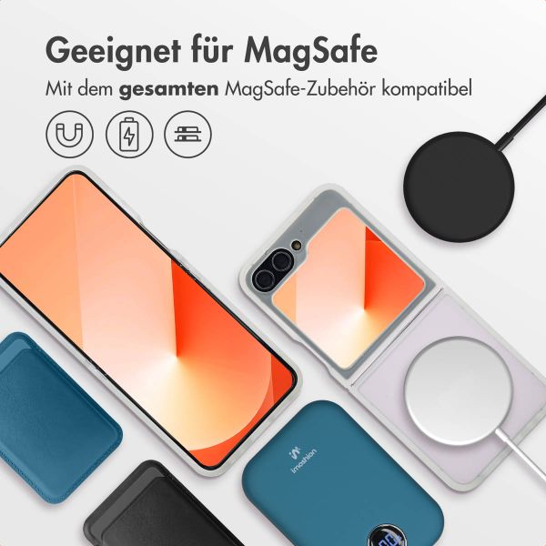 imoshion Color Guard Back Cover mit MagSafe für das Samsung Galaxy Z Flip 6 - Weiß