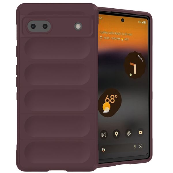 imoshion EasyGrip Back Cover für das Google Pixel 6a - Aubergine