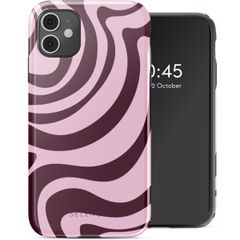 Selencia Vivid Back Cover Apple iPhone 11 - Wavy Swirl Pink Plum