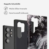 Selencia Vivid Tough Back Cover für das Samsung Galaxy S24 Ultra - Chic Marble Black