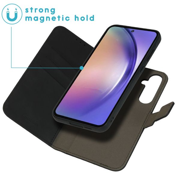 imoshion Entfernbare 2-1 Luxus Klapphülle Samsung Galaxy A55 - Schwarz