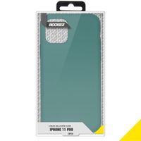 Accezz Liquid Silikoncase Apple iPhone 11 Pro - Dunkelgrün