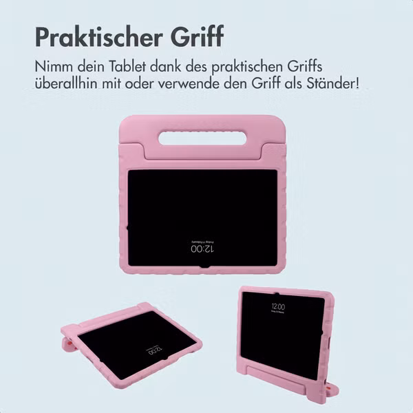 imoshion Kinder­sicheres Design Backcover mit Griff Samsung Galaxy Tab A11 Plus / A9 Plus - Herzchen