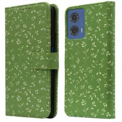 imoshion Design Klapphülle Motorola Moto G04 / G24 - Green Flowers
