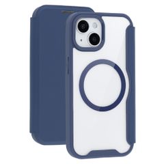 imoshion Transparente Bookcase mit MagSafe Apple iPhone 15 - Blau