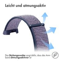 imoshion Nylonarmband für das Fitbit Charge 3 / 4 - Dunkelblau