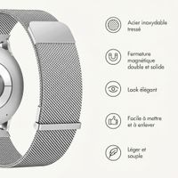imoshion Mailändische Magnetarmband -   Universelle 20 mm Anschluss - Silber