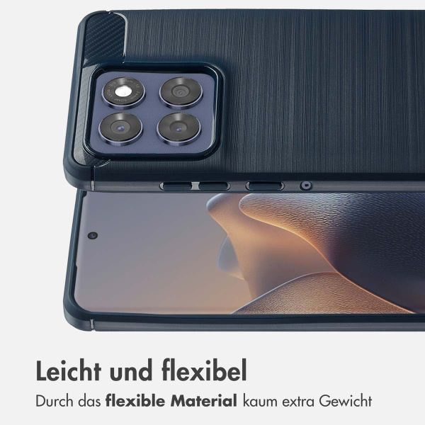 imoshion Brushed Back Cover Motorola Edge 60 Fusion - Dunkelblau