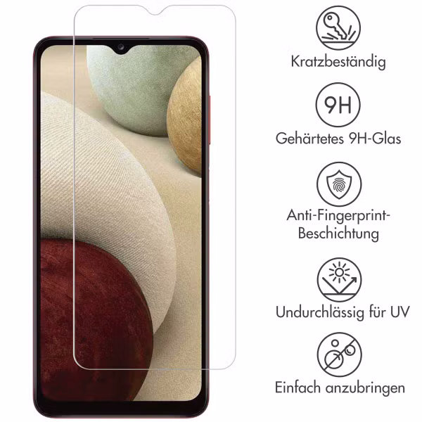 Accezz Gehärtetes Glas Displayschutz 2-pack für das Samsung Galaxy A04(s) / A12 / A32 (5G) / A13 (5G/4G)