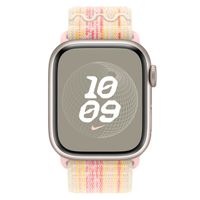 Apple Nike Sport Loop Armband für das  Apple Watch Series 1 t/m 9 / SE (38/40/41 mm) | Series 10 / 11 (42 mm) - Starlight & Pink