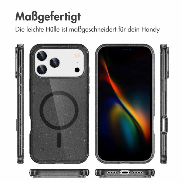 imoshion Sparkle Back Cover mit MagSafe Apple iPhone 17 Pro - Schwarz