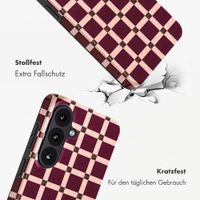 Selencia Vivid Rückabdeckung mit MagSafe Samsung Galaxy S26 - Check This Burgundy