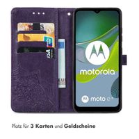 imoshion Mandala Klapphülle Motorola Moto E13 - Violett