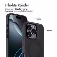 Accezz Rugged Frosted Back Cover mit MagSafe Apple iPhone 16 Pro - Schwarz