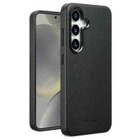 Accezz MagSafe Leather Backcover für das Samsung Galaxy S25 - Onyx Black