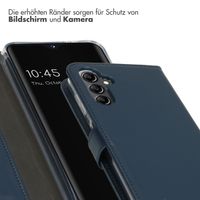 Selencia Echtleder Klapphülle für das Samsung Galaxy A14 (5G/4G) - Blau