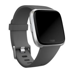 Fitbit Classic Silikonarmband für  Fitbit Versa / Versa 2 / Versa Lite - Größe S - Charcoal