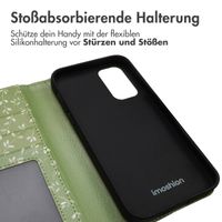imoshion Design Klapphülle Samsung Galaxy A33 - Green Flowers