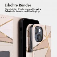 imoshion Design Klapphülle Apple iPhone 14 - Beige Graphic