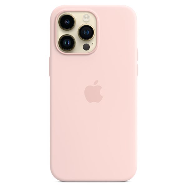 Apple Silikon-Case MagSafe für das Apple iPhone 14 Pro Max - Chalk Pink