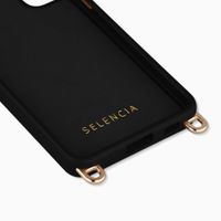 Selencia Rivièra Backcover mit MagSafe mit abnehmbaren Haken Samsung Galaxy S21 - Velvet Black