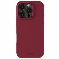 Holdit Silicone Case für das iPhone 16 Pro - Red Velvet