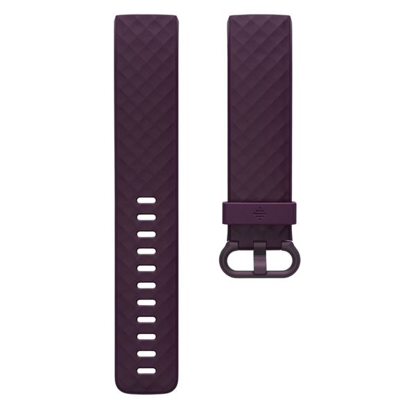 Fitbit Classic Silikonarmband für  Fitbit Charge 3 / 4 - Größe L - Rosewood