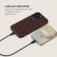 Burga Magnetische Powerbank 5.000 mAh - MagSafe und Qi2 - Sorry Busy / Gold