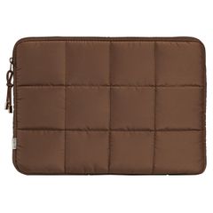 Selencia Puffy Laptop Hülle 15-16 Zoll - Laptop Sleeve - Mocha Brown