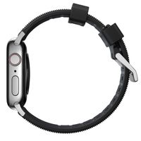 Nomad Robustes Armband FKM für die Apple Watch Series 1 bis 10 / SE / Ultra (2) (44/45/46/49 mm) - Silber/Schwarz