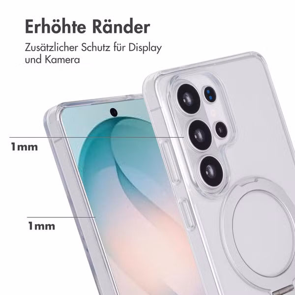 Accezz Ring Stand Backcover mit MagSafe Samsung Galaxy S26 Ultra - Transparent