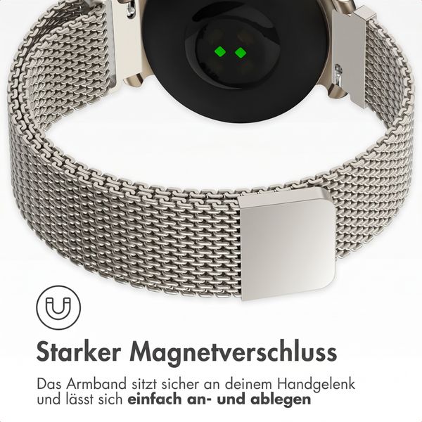 imoshion Magnetisches Milanaise Armband für Garmin Lily 2 - Polarstern