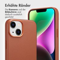 Accezz 2-in-1 Klapphülle aus Leder mit MagSafe für das iPhone 14 - Sienna Brown