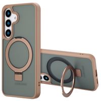 Accezz Ring Stand Backcover mit MagSafe für das Samsung Galaxy S25 Plus - Brown