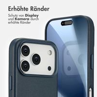 Accezz MagSafe Leather Backcover Apple iPhone 17 Pro - Nightfall Blue