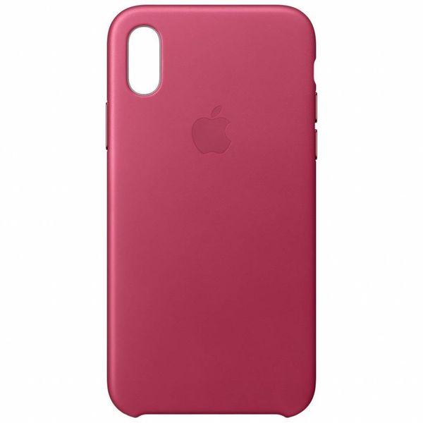 Apple Leder-Case Fuchsia für das iPhone X