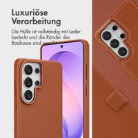 Accezz 2-in-1 Klapphülle aus Leder mit MagSafe Samsung Galaxy S26 Ultra - Sienna Brown