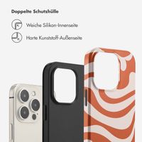 Selencia Vivid Tough Back Cover für das iPhone 14 - Dream Swirl Orange