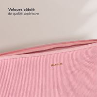 Selencia Cord Laptop Hülle 15-16 Zoll - Laptop Sleeve - Soft Blush