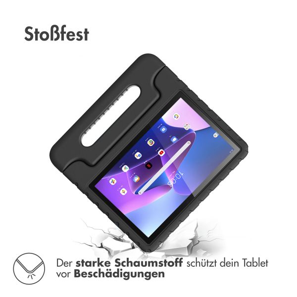 imoshion Schutzhülle mit Handgriff kindersicher für das Lenovo Tab M10 (3rd gen) - Schwarz